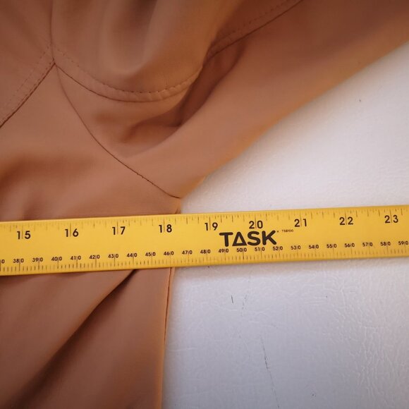 New Look Faux Leather Ladies Dark Tan Fully Lined Jacket - Picture 8 of 11